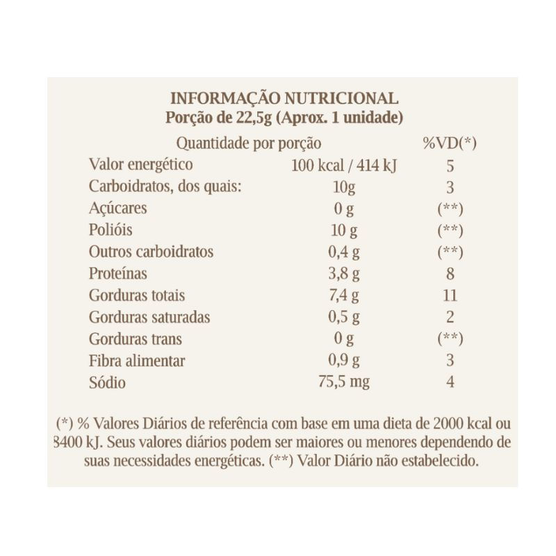 Paçoca Amendoim Com Chocolate Branco Haoma 270g