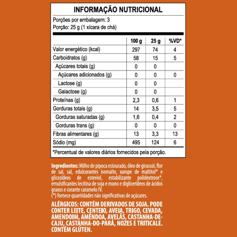 Pipoca Caramelo com Flor de Sal Mundo Verde 75g