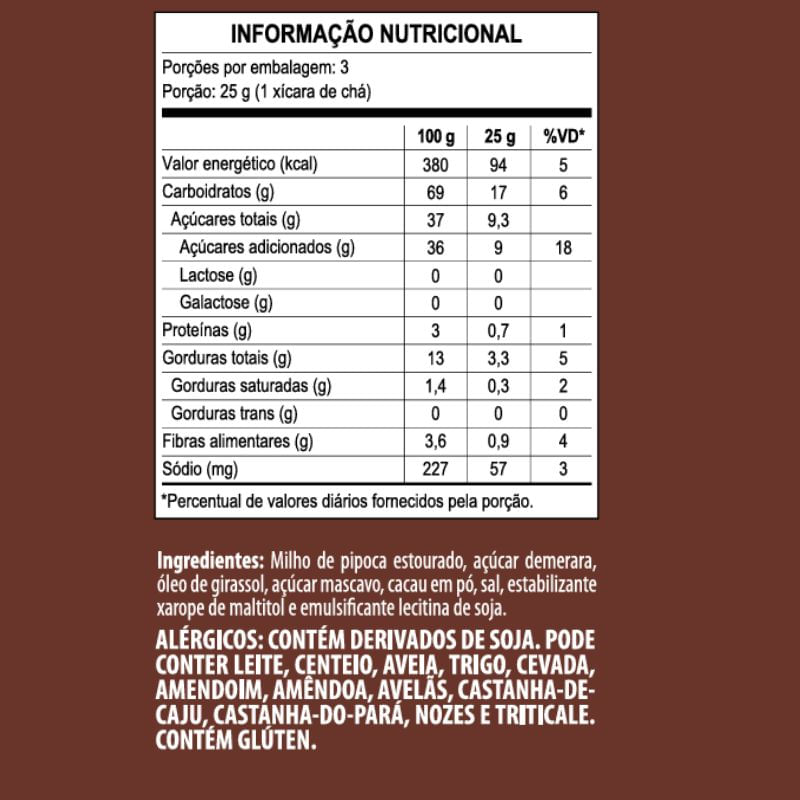 Pipoca Cacau Mundo Verde 75g