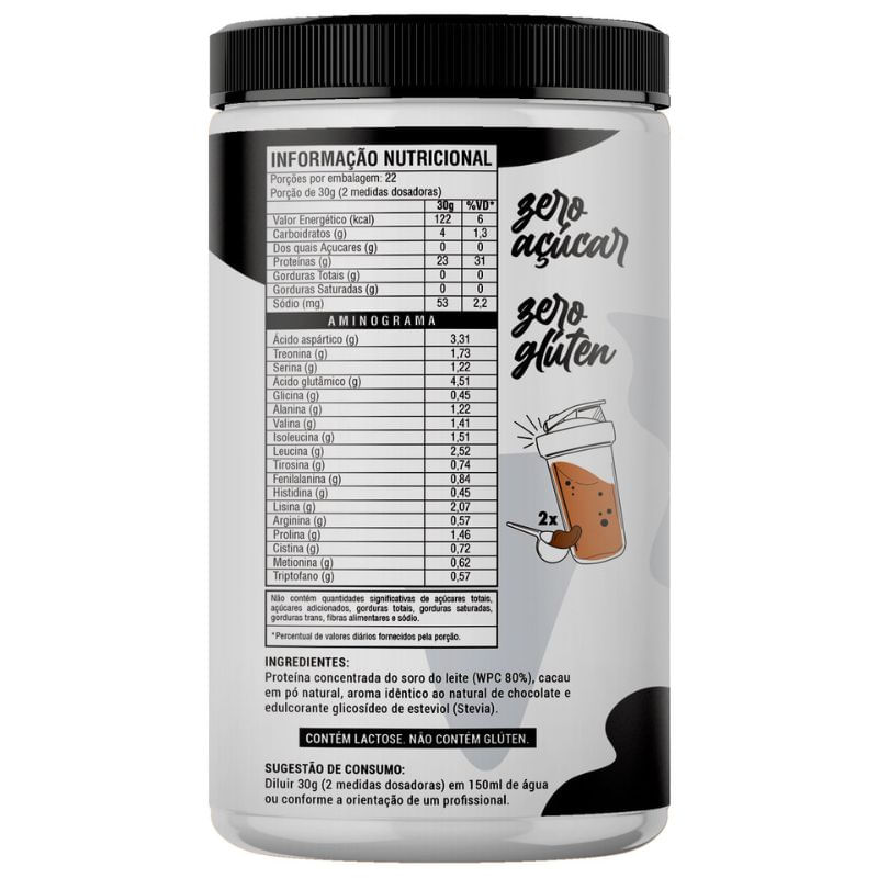 Whey Protein Concetrado 80% Fresh Nutrition 660g