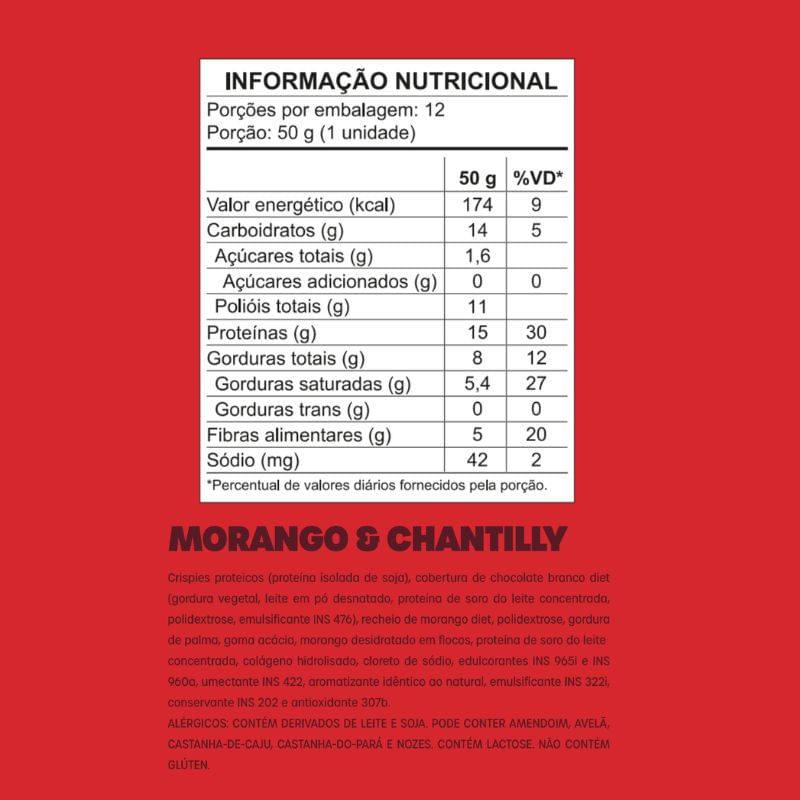 Bold Crunch Morango E Chantilly Bold Snacks 50g
