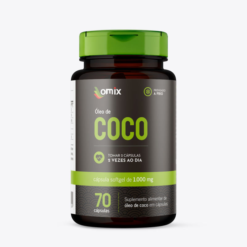 Óleo de Coco Omix 1000mg 70cáps