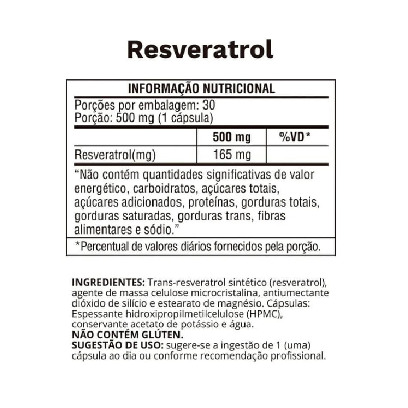 Resveratrol Ocean Drop 500mg 30cáps