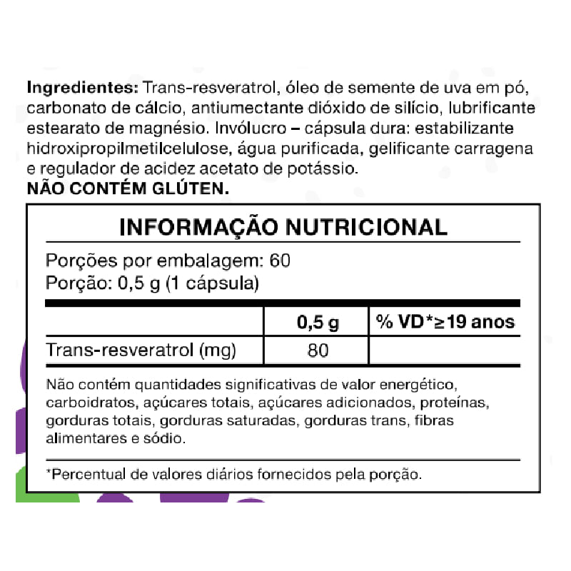 Resveratrol Bioroots 80mg 60Cáps