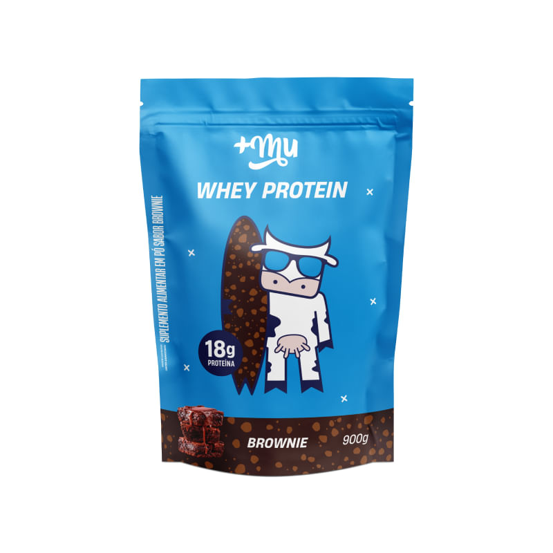 Whey Protein Brownie Tradicional Mais Mu 900g