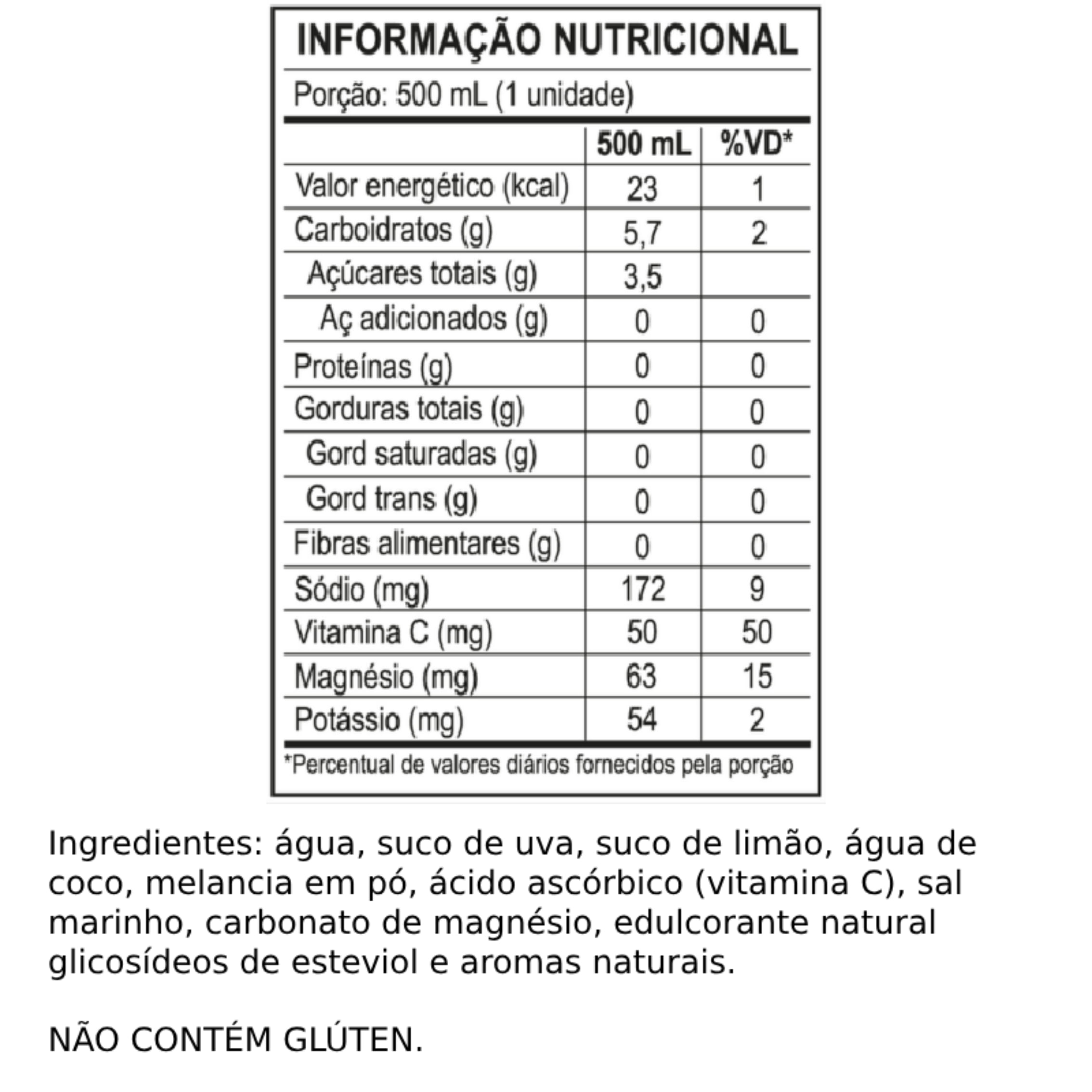 Jungle Low Carb Melancia e Limão Plant Power 500ml