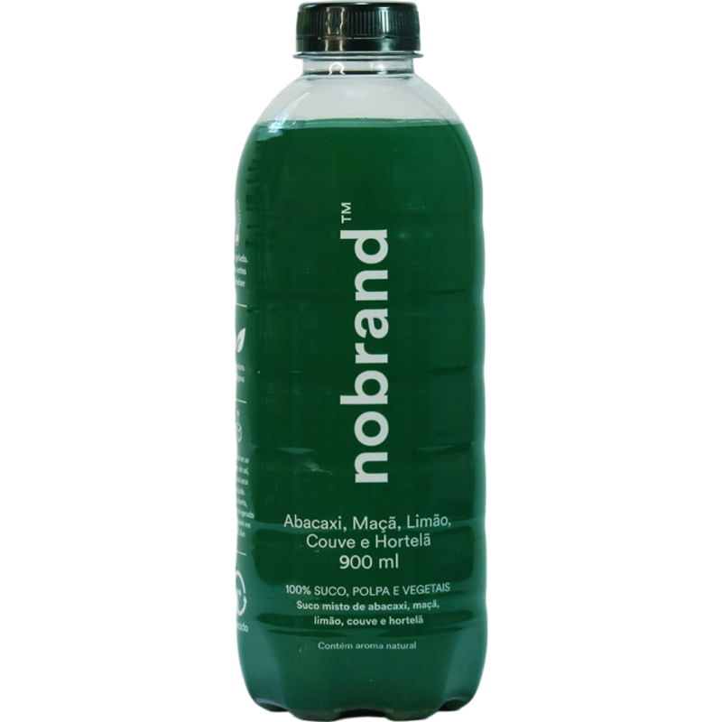Suco Misto Abacaxi Maçã Limão Couve e Hortelã Nobrand 900ml