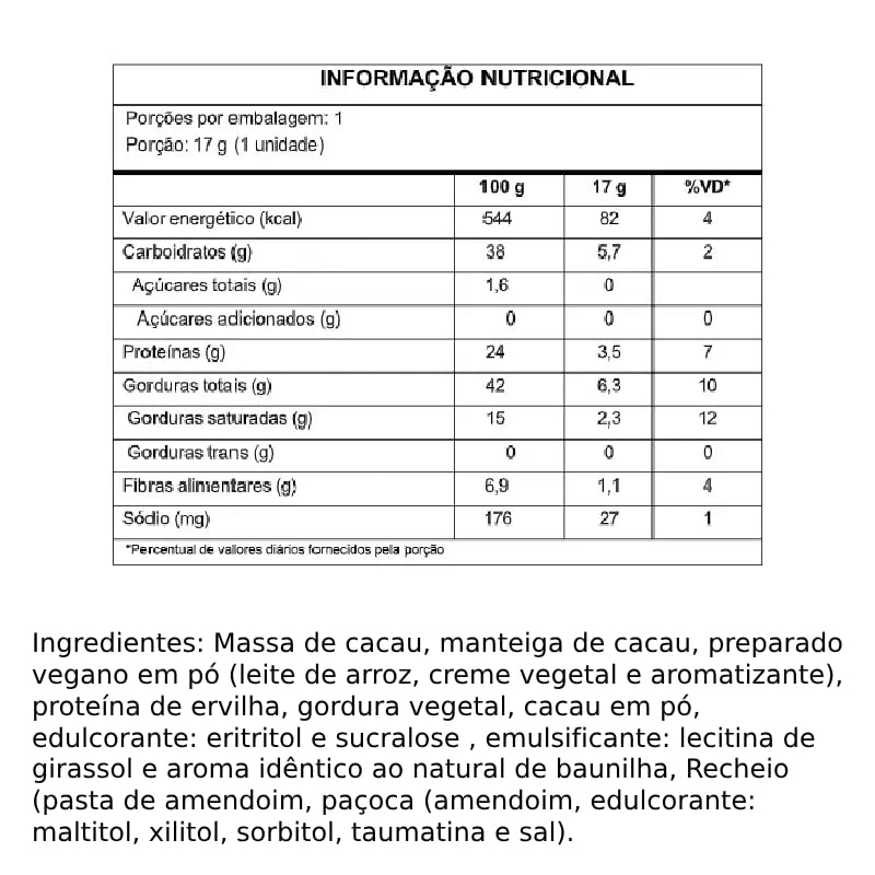 Caixa De Bombom Ao Leite Recheado De Creme De Amendoim Fehe 340g