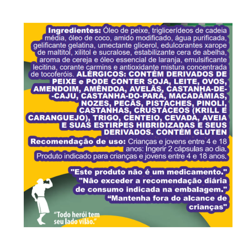 Kids Omega 3 Cereja Canibal Inc 60caps