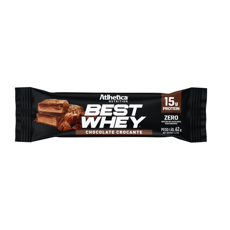 Best Whey Bar Chocolate Crocante Atlhetica 62g