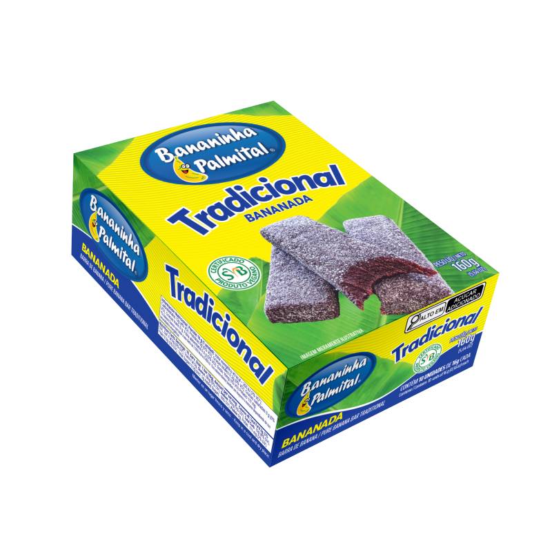 Bananada Tradicional Bananinha Palmital 160G