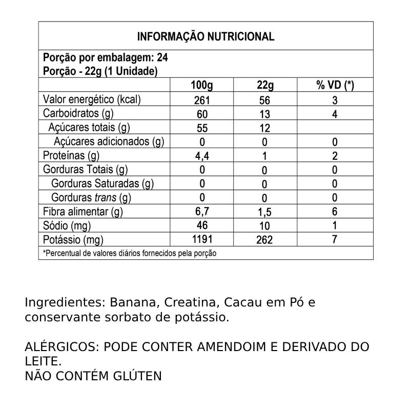 Bananada Mais Creatina Power Fiber 22G