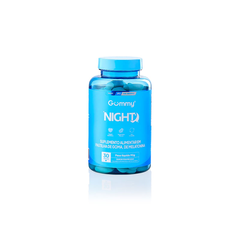 Night Framboesa Gummy 30Gomas