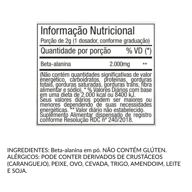 Beta Alanina FTW 300g