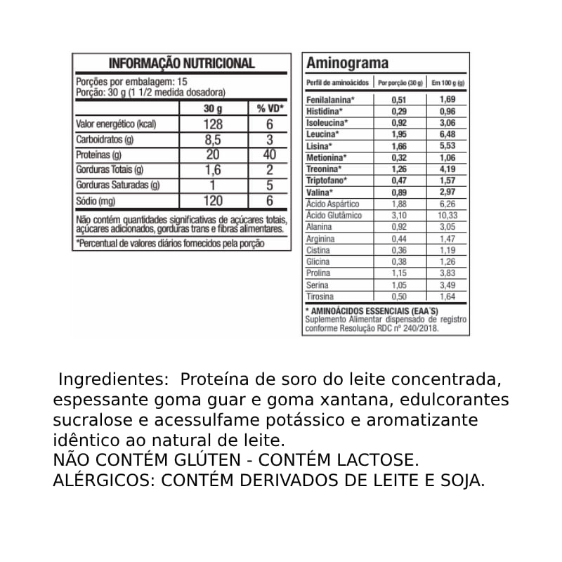 100% Whey Leite FTW 450g