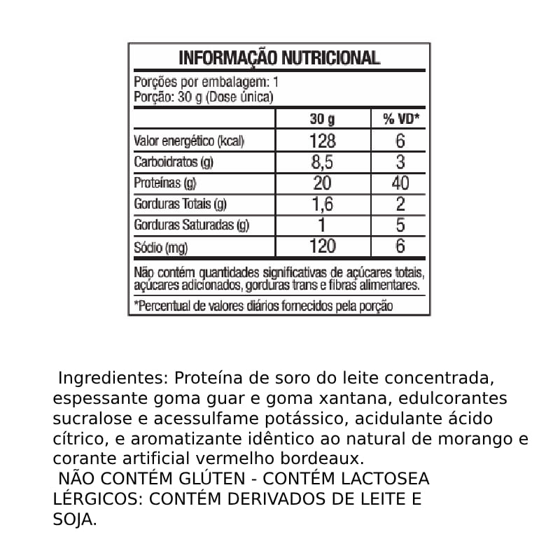 100% Whey Morango FTW 30g