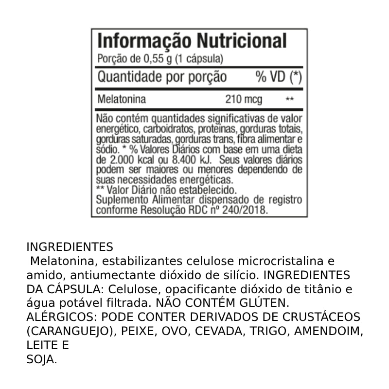 Melatonina FTW 300caps