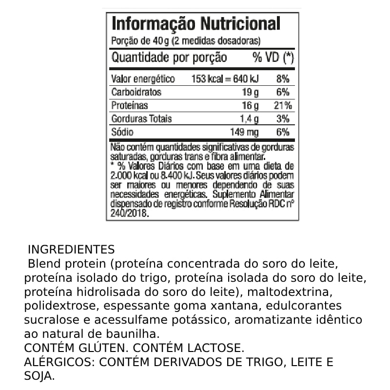 Whey 3W Baunilha FTW 900g