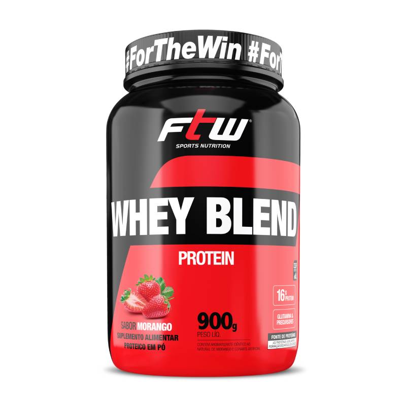Whey Blend Protein Morango FTW 900g
