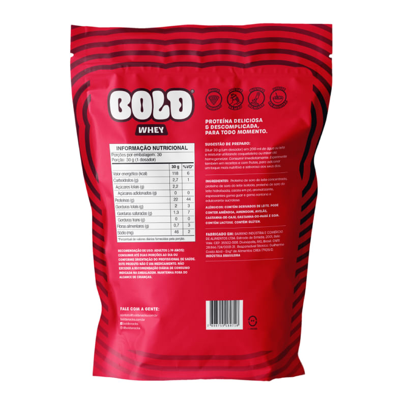 Whey Chocolate ao Leite Bold 900g