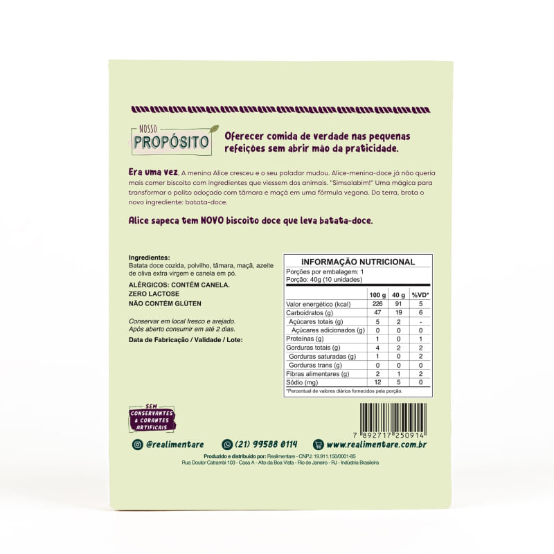 Croc De Batata Doce Realimentare 40G