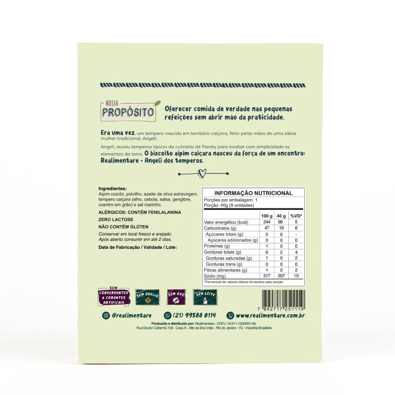Aipim Caiçara Realimentare 40G