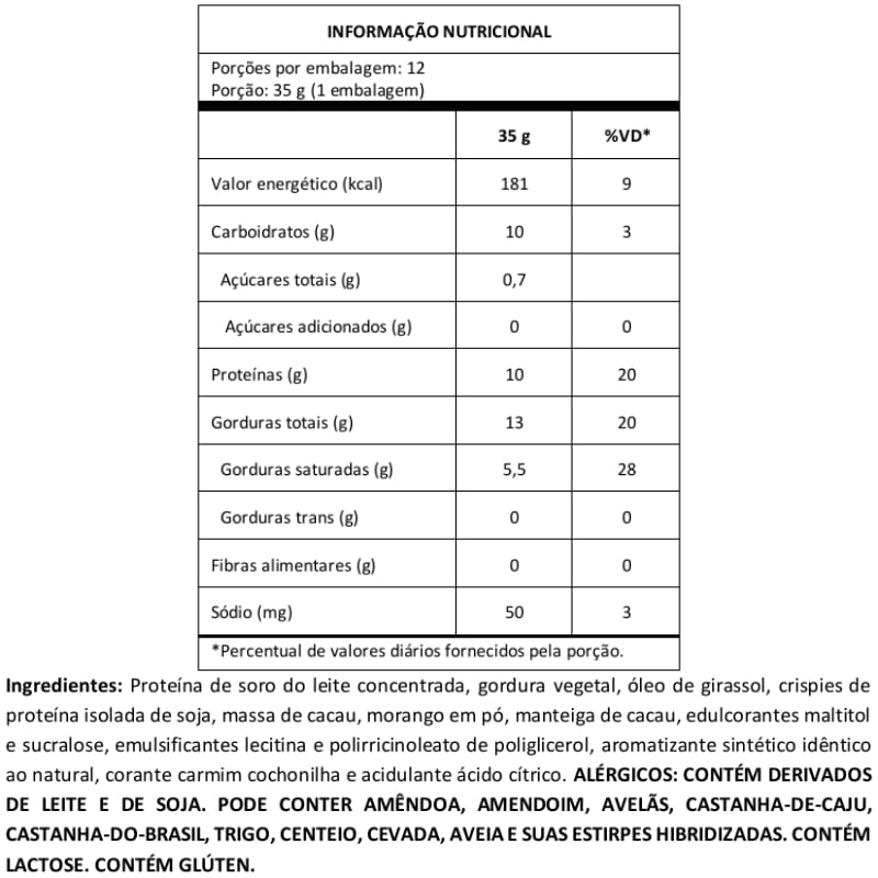 Crush Bar 2.0 Morango Mais Mu 35g