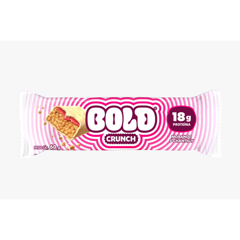Bold Crunch Morango & Chantilly Bold Snacks 60g