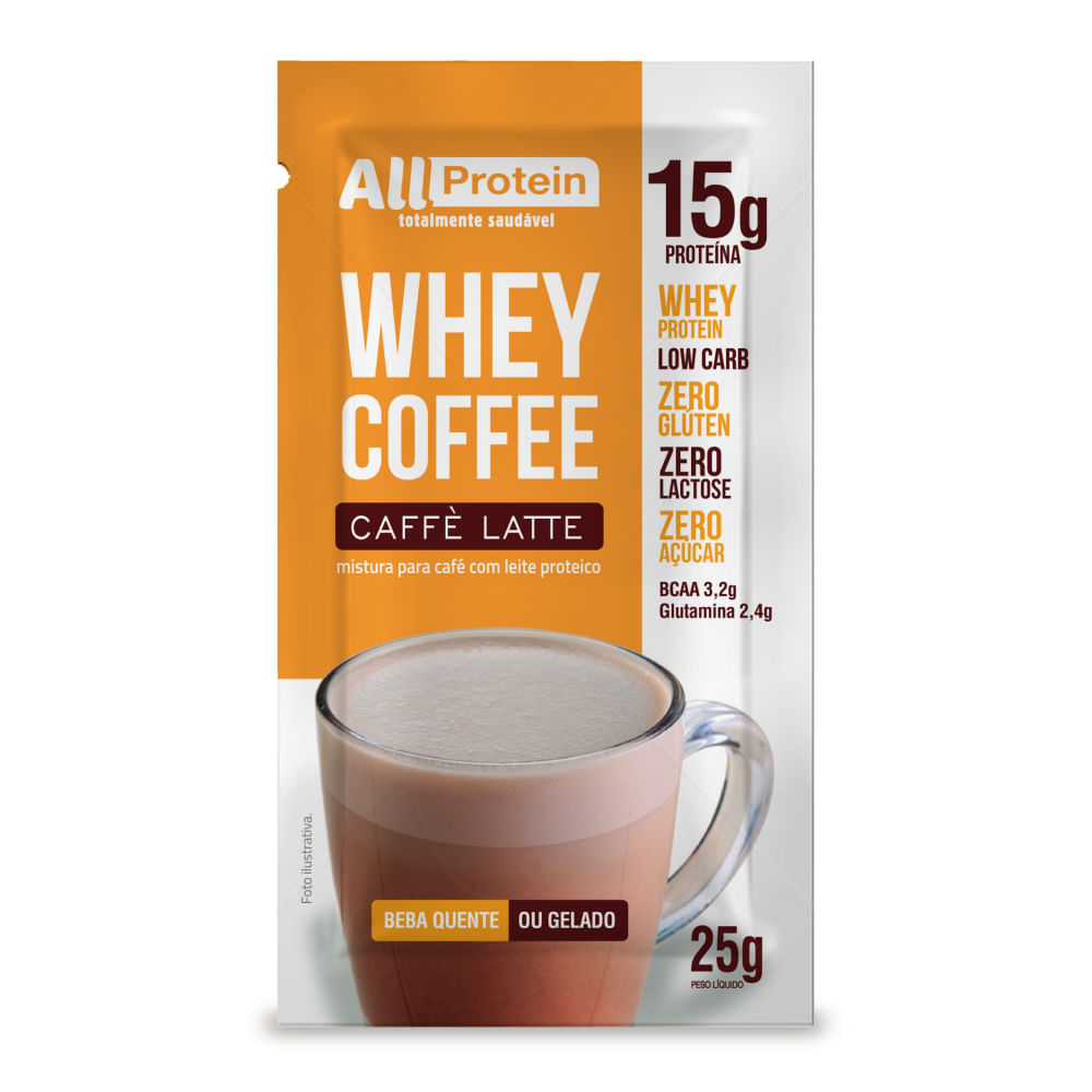Whey Coffee Caffe Latte All Protein 25g