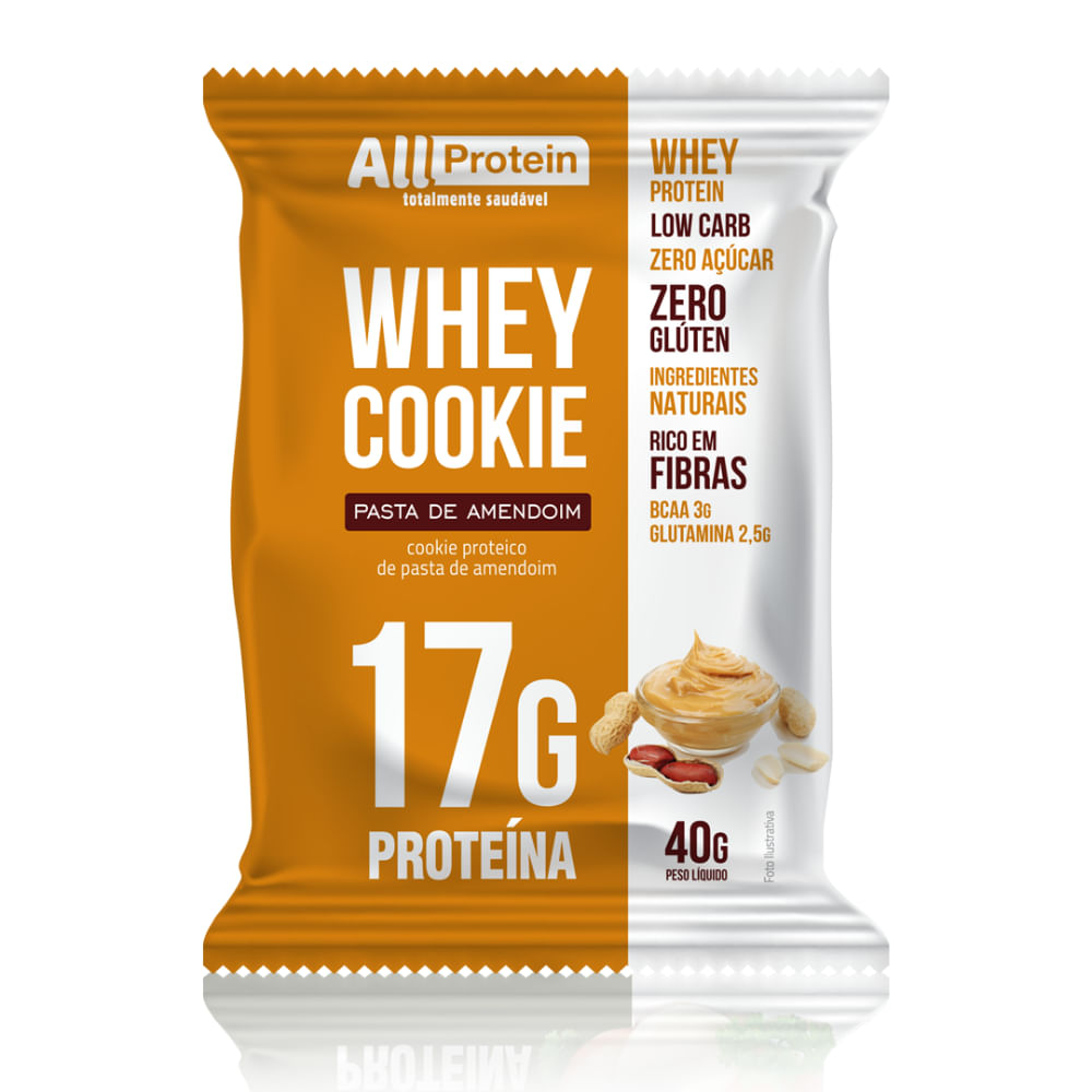 Whey Cookie Pasta De Amendoim All Protein 40g