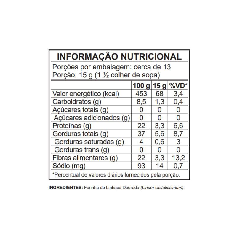 Farinha Linhaça Dourada Mundo Verde 200g