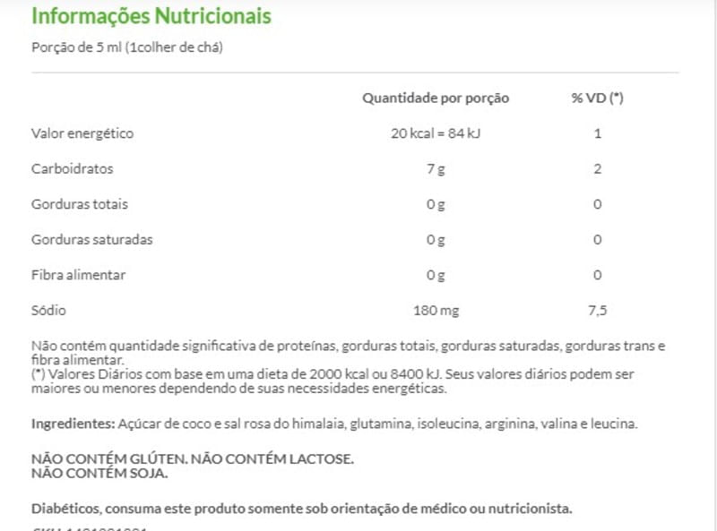 Coco Aminos Copra Coco 250ml