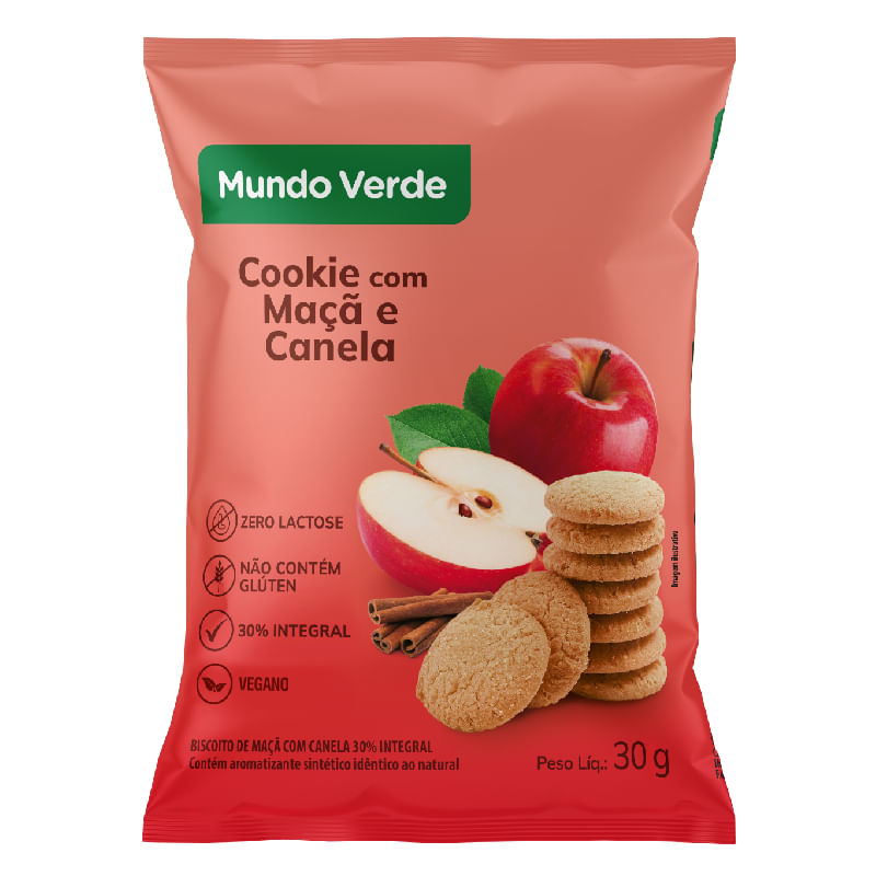 Cookie com Maçã e Canela Mundo Verde 30g