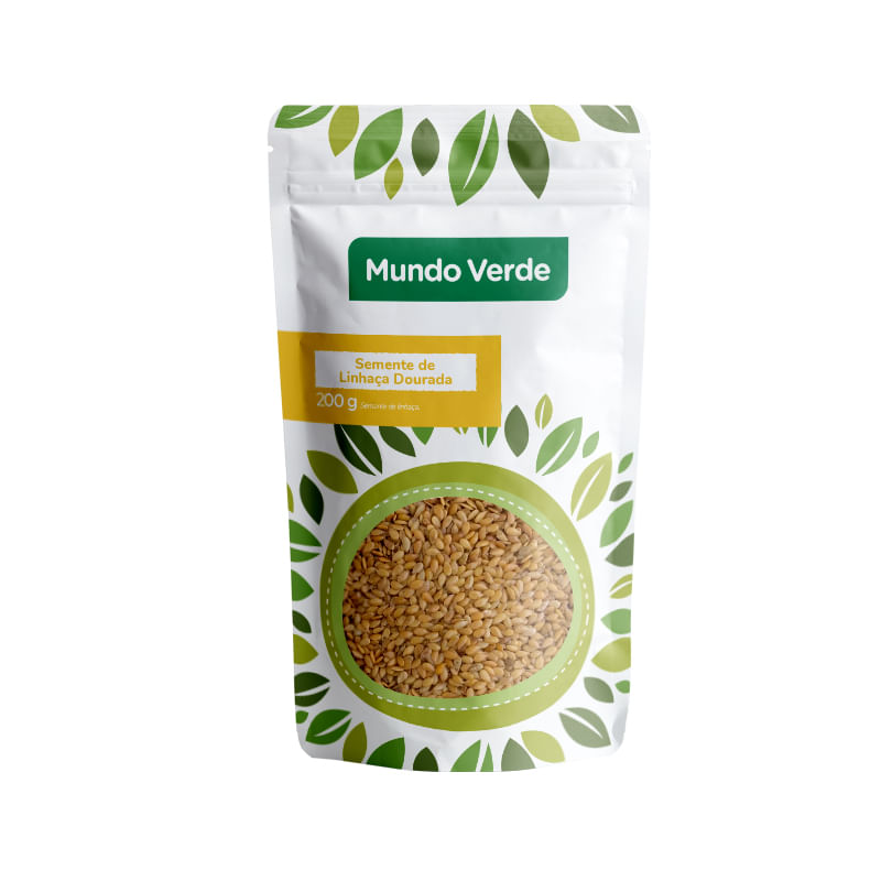 Semente Linhaça Dourada Mundo Verde 200g